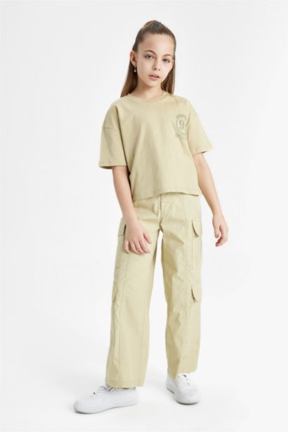 Girl Harry Potter Short Sleeve Crop T-Shirt