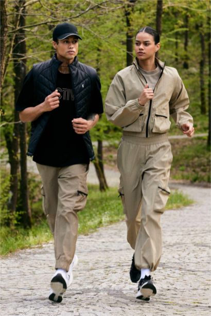 بنطرون كارجو منسوج قصة عادية بجيب من DeFactoFit