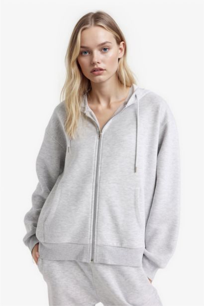 Cardigan Tissu Sweat Épais