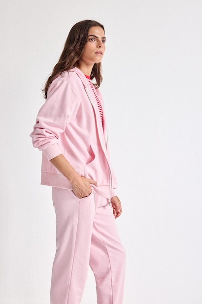 Relax Fit Thick Sweatshirt Fabric Cardigan