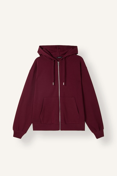 Relax Fıt Kalın Sweatshirt Kumaşı Hırka