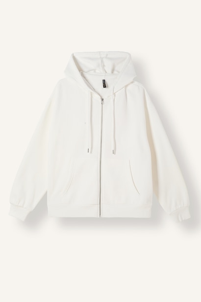 Relax Fit Kapüşonlu Basıc Sweatshirt