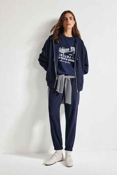 Relax Fit Thick Sweatshirt Fabric Cardigan