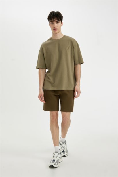 Oversize Fit Crew Neck Printed T-Shirt