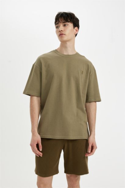 Oversize Fit Crew Neck Printed T-Shirt