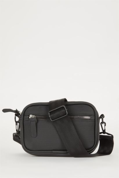 Faux Leather Crossbody Bag