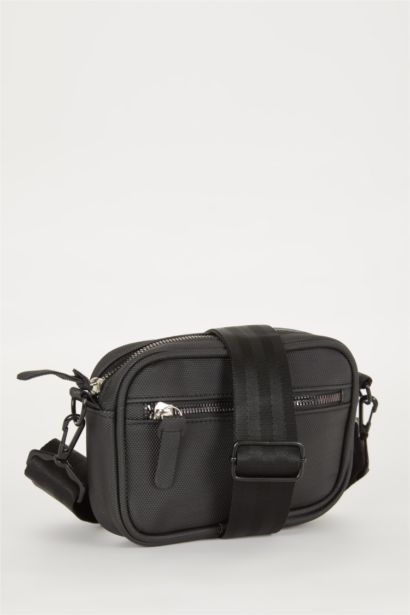 Faux Leather Crossbody Bag