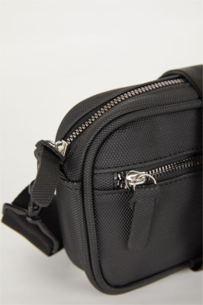 Faux Leather Crossbody Bag