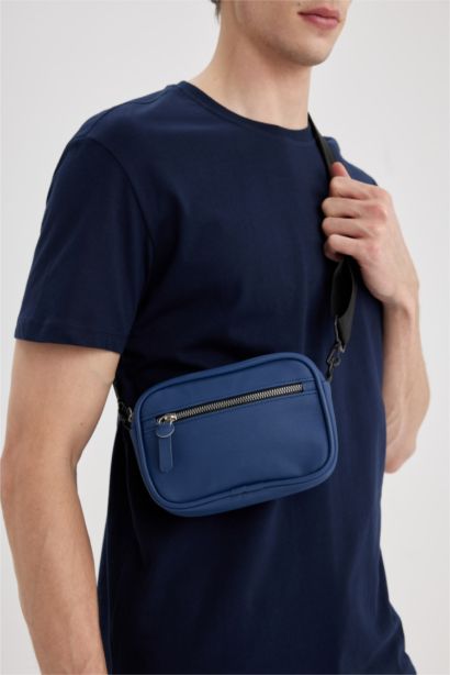 Faux Leather Crossbody Bag