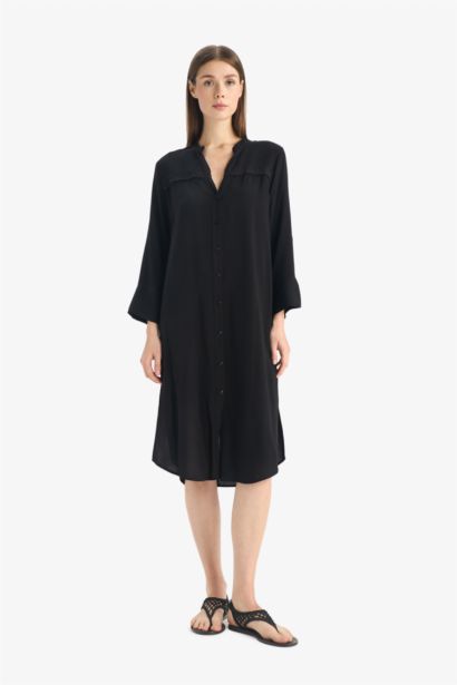 فستان بحر مطبوع قصة عادية من Fall In Love