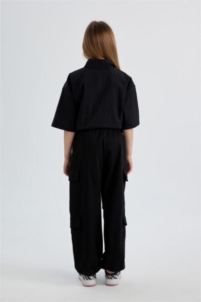 Pantalon Cargo Parachute en Coton pour Fille