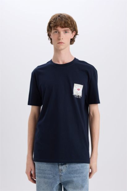 Regular Fit Crew Neck Printed T-Shirt