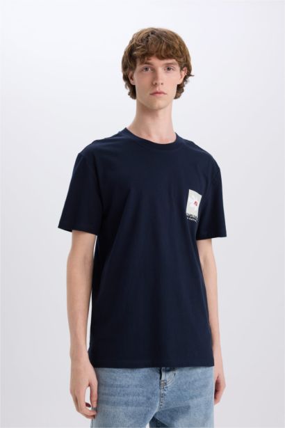 Regular Fit Crew Neck Printed T-Shirt