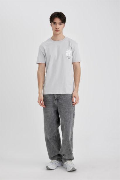 تي شيرت جيرسي قصة عادية بياخة مستديرة