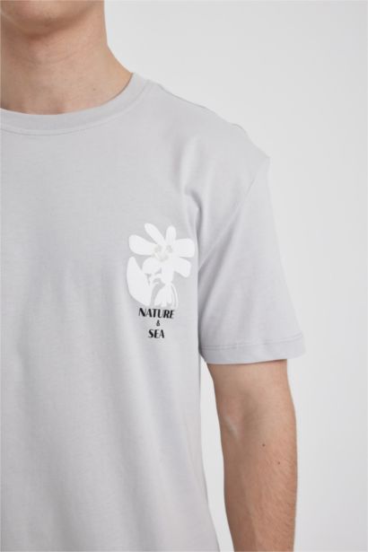 تي شيرت جيرسي قصة عادية بياخة مستديرة