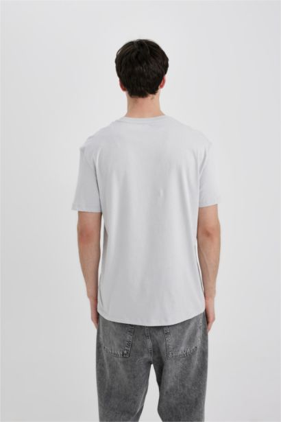 تي شيرت جيرسي قصة عادية بياخة مستديرة