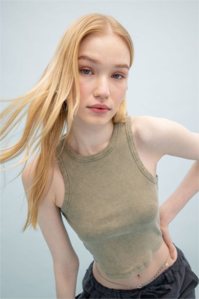 Débardeur Slim à effet délavé