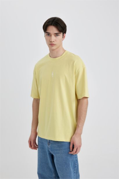 Oversize Fit Crew Neck Short Sleeve T-Shirt