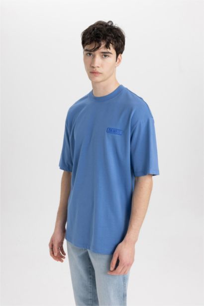 تيشيرت نص ردن قصة مريحة بياخة مستديرة