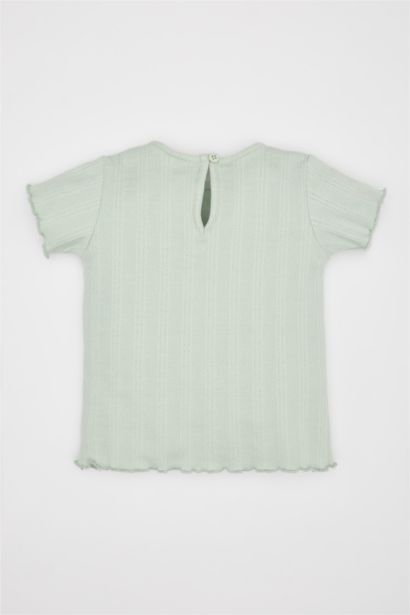 Baby Girl Floral Ribbed Camisole T-Shirt