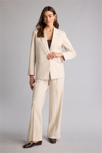 High Waist Wide Leg Trousers