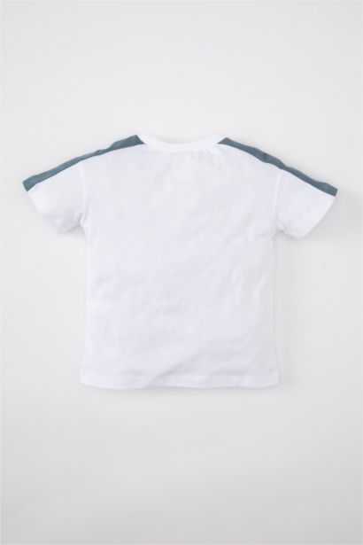 Baby Boy Crew Neck Sports Printed T-Shirt