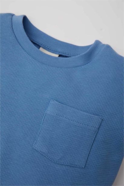 تيشيرت نص كم بيبي اولادي قصة عادية بياقة مستديرة