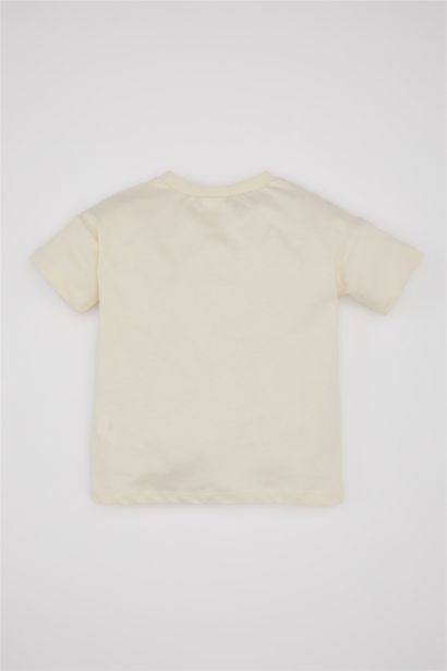 Baby Boy Crew Neck Tiger Pattern Short Sleeve T-Shirt