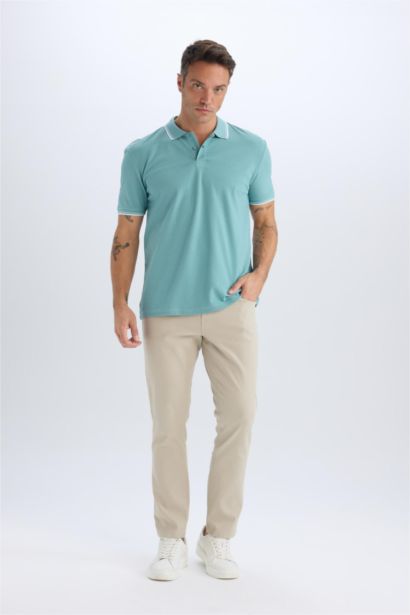 Slim Fit Super Skinny Hem Trousers