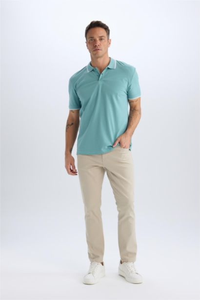 Slim Fit Super Skinny Hem Trousers