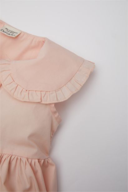 Baby Girl Sleeveless Poplin Dress