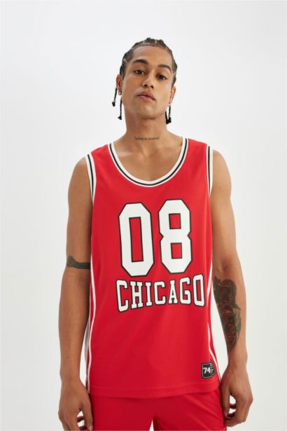 DeFactoFit Standard Fit Heavy Fabric Sleeveless T-Shirt