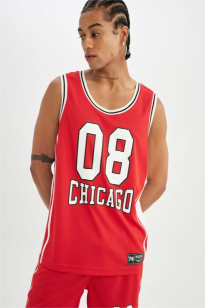 DeFactoFit Standard Fit Heavy Fabric Sleeveless T-Shirt