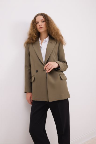 سترة بليزر اوفر سايز بياخة جاكيت