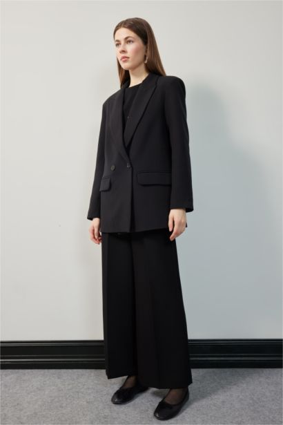 Oversıze Ceket Yaka Blazer Ceket
