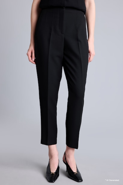 Crop Carrot Fit Klasik Kumaş Pantolon