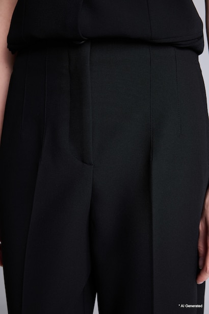 Crop Carrot Fit Klasik Kumaş Pantolon