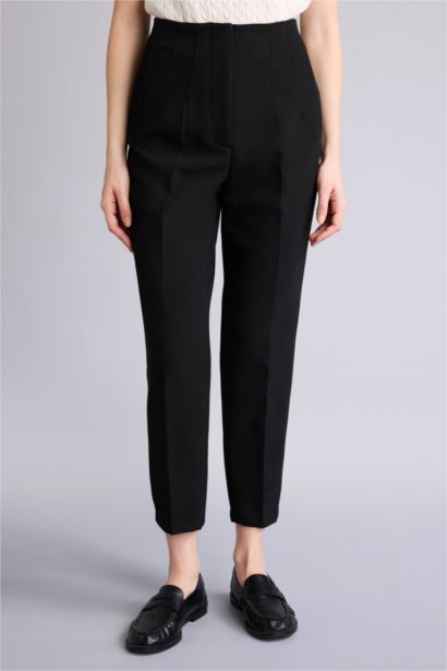 Carrot Fit Super Skinny Hem Zipper Trousers