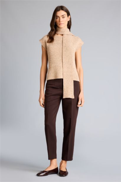 Carrot Fit Super Skinny Hem Zipper Trousers