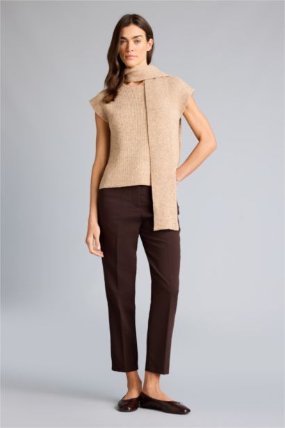 Carrot Fit Super Skinny Hem Zipper Trousers