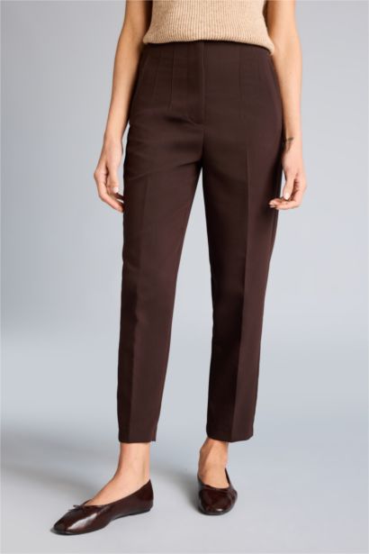 Carrot Fit Super Skinny Hem Zipper Trousers