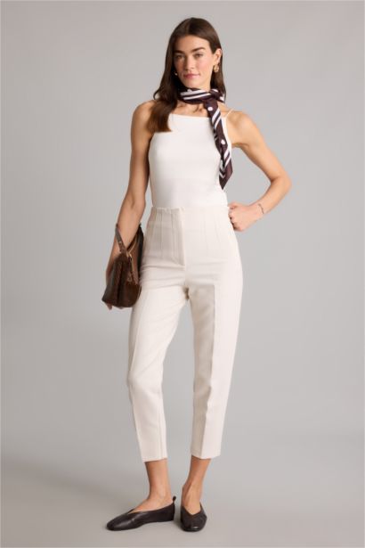 Yüksek Bel Carrot Fıt Pantolon