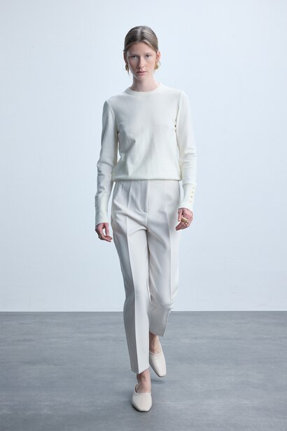 Crop Carrot Fit Klasik Kumaş Pantolon