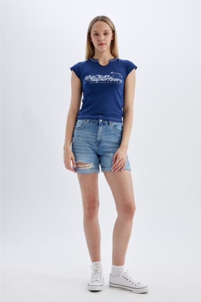 Short Taille haute BOYFRIEND