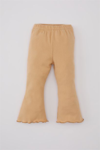 طقم بيبي بناتي فلورال ليجن وتيشيرت وياقة مستديرة - قطعتين