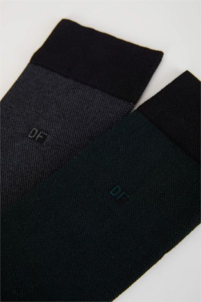 Erkek Dikişsiz Ultra Soft 2'li  Bambu Premium Uzun Çorap