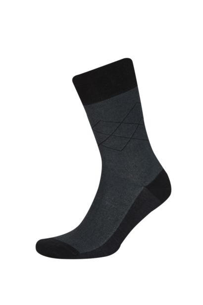 Erkek Dikişsiz Metal Pinli Ultra Soft 2'li Bambu Premium Uzun Çorap