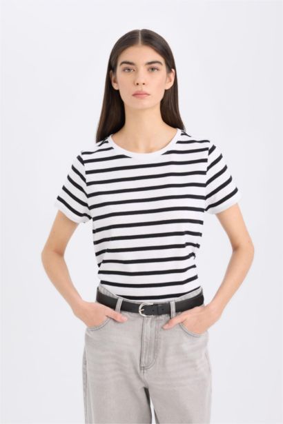 Regular Fit Crew Neck Short Sleeve T-Shirt