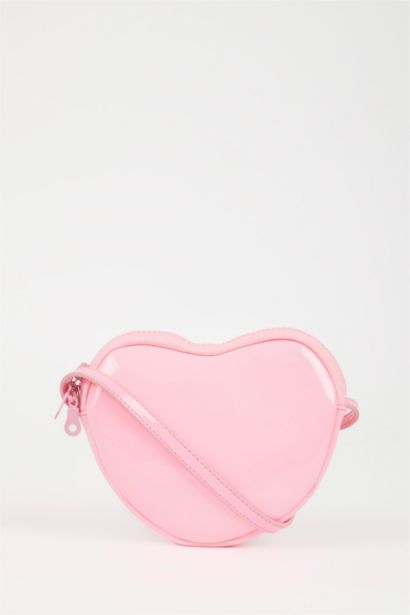 Girl Shiny Faux Leather Handbag