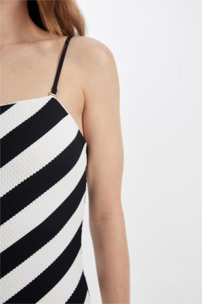 Regular Fit Striped Swimsuit